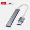 HUB USB 3.0 5Gbps 4 ports Multiprise Multi Chargeur Câble pour PC Laptop