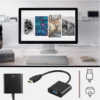 Adaptateur HDMI mâle vers VGA femelle - pour PC, Mac, moniteur, HDTV