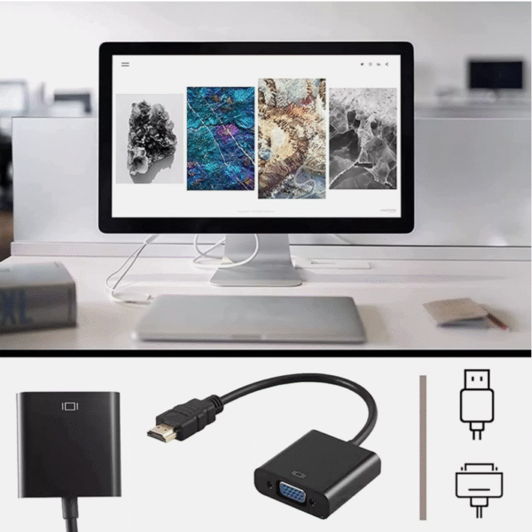 Capture d'écran 2025-05-16 152623 Adaptateur HDMI mâle vers VGA femelle - pour PC, Mac, moniteur, HDTV