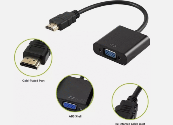 Capture d'écran 2025-05-16 152639 Adaptateur HDMI mâle vers VGA femelle - pour PC, Mac, moniteur, HDTV
