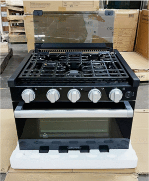 NEUF GIRARD 17” pouces RV 3 brûleurs tout verre drop-in cuisinière à gaz/four/poêle/platine de cuisson