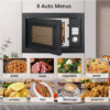 25L Forno a microonde da incasso 900W con grill elettrico Ancora inossidabile