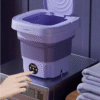 MINI MACHINE A LAVER Pliable Lave Linge 8L Essoreuse Silencieuse et économique