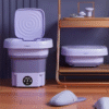 MINI MACHINE A LAVER Pliable Lave Linge 8L Essoreuse Silencieuse et économique