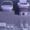MINI MACHINE A LAVER Pliable Lave Linge 8L Essoreuse Silencieuse et économique