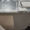 Machine à laver à chargement par le haut, mini baignoire double avec cycle de lavage et de séchage d'essorage,