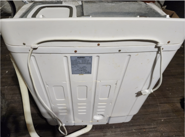 Machine à laver à chargement par le haut, mini baignoire double avec cycle de lavage et de séchage d'essorage,